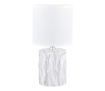 Zuma Line Zuma Line HS8603-WH - Stolná lampa 1xE14/40W/230V biela/dekor mramoru