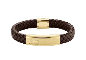 Hugo Boss Fashion pánsky kožený náramok Lander 1580746M