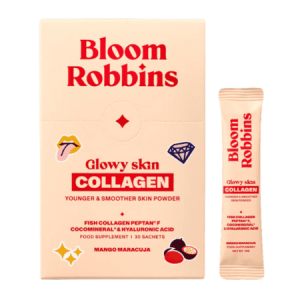 BLOOM ROBBINS Glowy skin collagen prášok mango/maracuja 30 vrecúšok