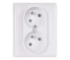 Dvojitá zásuvka domová FRENCH 250V/16A