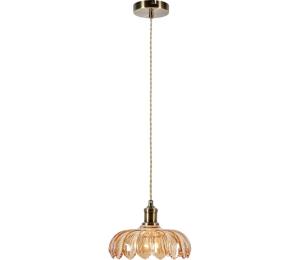 Markslöjd Markslöjd 108858 - Luster na lanku KURAGE 1xE27/40W/230V mosadz/dymová béžová