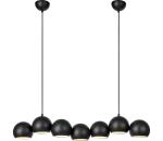 Markslöjd Markslöjd 108860 - Luster na lanku CUPOLO 7xE14/40W/230V čierna