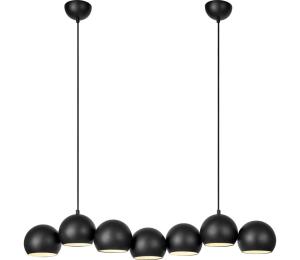 Markslöjd Markslöjd 108860 - Luster na lanku CUPOLO 7xE14/40W/230V čierna