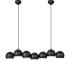 Markslöjd Markslöjd 108860 - Luster na lanku CUPOLO 7xE14/40W/230V čierna