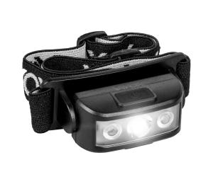 Vayox LED Stmievateľná nabíjacia čelovka 3xLED/5V IPX4 100 lm 3 h 1200 mAh