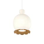 kdln Opyo závesné svetlo, mosadz, Ø 22 cm, sklo