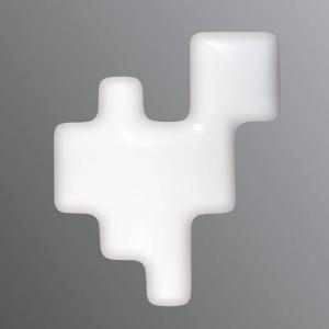 kdln Pixel nástenné svietidlo, biele, 51 x 42 cm