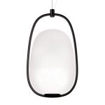 kdln Lannà závesné svetlo, čierna/biela, 22 x 20 cm