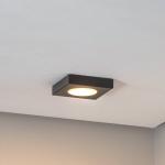 Stropné svietidlo Hero, 12 x 12 cm, čierne, kov, GX53