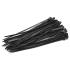 Sťahovacie pásky 200x3,6 mm, 50 ks, čierna, nylon