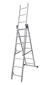 Hliníkový rebrík Strend Pro DP 3x7, Alu, EN 131, BASIC