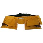 Puzdro na náradie HR68202, kožené, na opasok, 2 vrecká