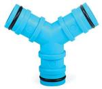 Rozbočovač Ideal Line 57-065, 1", hadicová spojka, 3-way