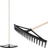Hrable na seno Longbow, 18-zubé, plastové, s drevenou násadou