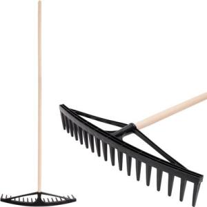 Hrable na seno Longbow, 18-zubé, plastové, s drevenou násadou