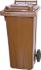 Smetná nádoba MGB 120 l, plastová, hnedá, HDPE