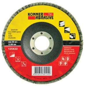 Lamelový kotúč KONNER D22 115 mm, A120, AluOxide