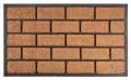 Rohožka pred dvere Brickwall – 45x75 cm, hnedá