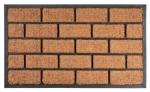 Rohožka pred dvere Brickwall – 45x75 cm, hnedá