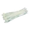 Sťahovacie pásky 250x3,6 mm, 50 ks, biela, nylon