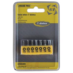 Sada bitov Strend Pro YF40520, 7-dielna, S2