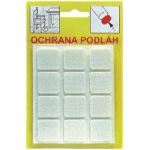 Podložka pod nábytok KMS 103B, 21x21 mm, filc biely