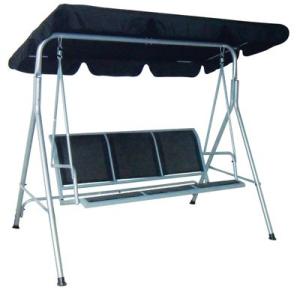 Hojdačka CAIRO, 175x112x155 cm, záhradná, čierno-šedá