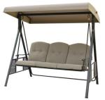 Hojdačka DUBAI, 201x125x180 cm, záhradná, béžová