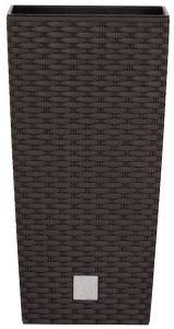 Kvetináč s vložkou RATO Square 225, hnedý