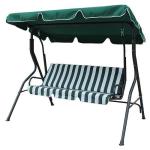 Hojdačka GARFIELD, 173x112x158 cm, záhradná, zelená