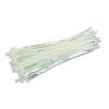 Sťahovacie pásky 500x4,8 mm, 50 ks, biela, nylon