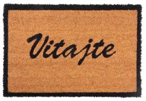 Rohožka pred dvere RBC 199 Vitajte – hnedá, 40x60 cm