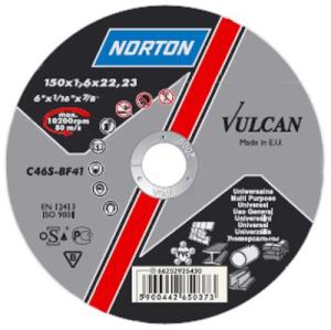Rezný kotúč na kov a nerez NORTON Vulcan A 150x1,6x22 mm