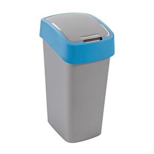Kôš na odpadky Curver FLIP BIN 25L, šedostrieborný / modrý