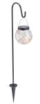 Solárna lampa Rigel 70 cm – 20 LED, čierna