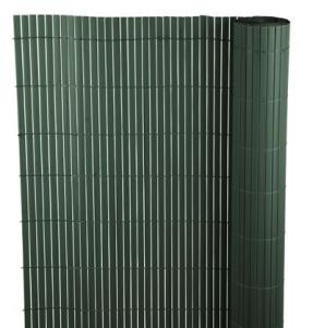 Umelý bambusový plot PVC, 1x3 m, zelený, UV