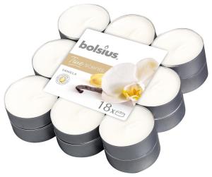 Čajové sviečky Bolsius Tealight True Scents, vanilka, balenie 18 ks