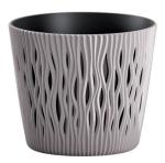 Kvetináč SANDY Round 190, 158x138 mm, mocca, vložka