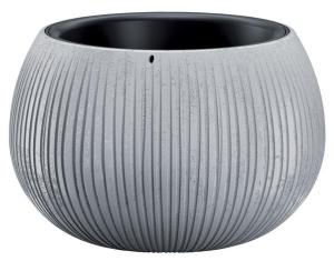 Kvetináč BETON Bowl – 29/19x20 cm, sivý dizajn