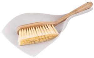 Súprava upratovacia York ECONATURAL, metlička s lopatkou, bambus, 25×34×7 cm