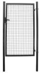 Brána 1000/1800/50x50 mm – jednokrídlová záhradná brána, antracit