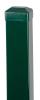 Stĺpik 1600/60x40/1,25 mm, zelený, hranatý, Zn+PVC, RAL6005
