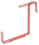 Hnedý kovový držiak na truhlíkový kvetináč, 2 ks