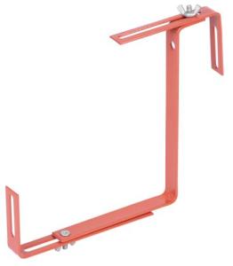 Hnedý kovový držiak na truhlíkový kvetináč, 2 ks