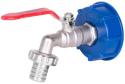 Sada na IBC nádrž – ventil 3/4", plastová redukcia 60 mm, výpust 1"