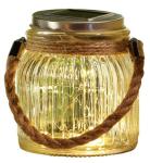 Solárna závesná lampa 11x12 cm – 20 mLED, teplá biela