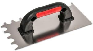 Hladítko Strend Pro Premium, 270x130 mm, polguľaté zuby, nerez, U-plast. rúčka