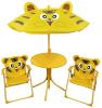Set LEQ MELISENDA Tigre, tiger, slnečník 105 cm, stôl 50 cm, 2 stoličky, detský