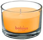 Vonná sviečka Bolsius Jar True Scents 63/90 mm, mango, v skle