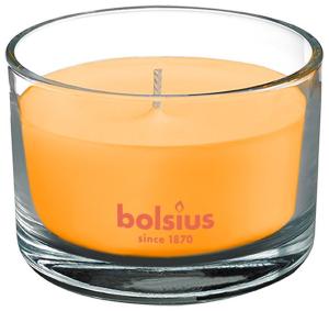 Vonná sviečka Bolsius Jar True Scents 63/90 mm, mango, v skle